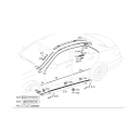 Mercedes-Benz Trim Strip Clip 212-991-00-98-64