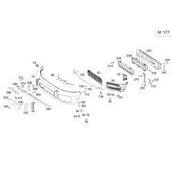 MERCEDES-BENZ 4638803302 Cover, Bumper Area
