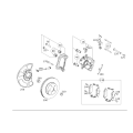 OEM Front Brake Pad Set - Mercedes-Benz E400 CLS (W212) 2009-2016 A0004201805