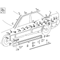 Lower Trim Panel Clamp Fastener - Mercedes-Benz 190 190E 190D (0069883578)