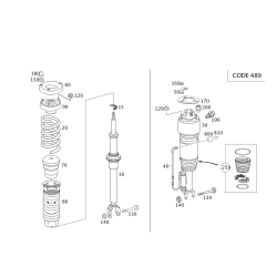 Shock Absorber Frt Db W211/Lh/Airmatic