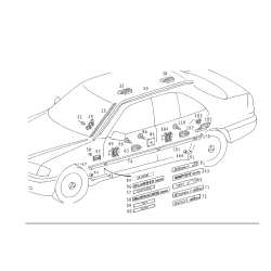 MERCEDES-BENZ 202 698 2630 Jacking Point Cover