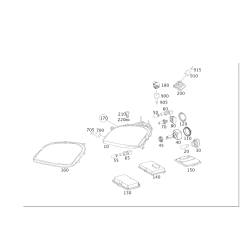 Head Lamp Repair Kit Db W164/Lh