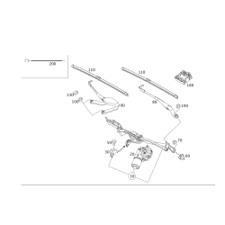 Windscreen Wiper Motor - Mercedes-Benz CLS (C219) 2006