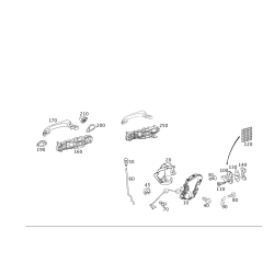 Door Lock Rear Db W211/R