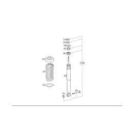 MAXGEAR Suspension Spring - MERCEDES-BENZ 2023241904