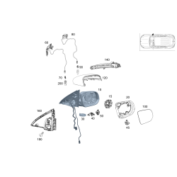 MERCEDES-BENZ 1678106801 Mirror Glass