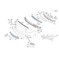 Front Bumper - Mercedes-Benz C-Class W205 (For vehicles with front fog lights)