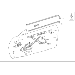 MERCEDES-BENZ 0039909697 Window Regulator Rivet