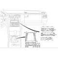 Multifunction Control Hazard Warning Switch Unit - Mercedes-Benz E-Class W210