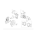 NEW Mercedes-Benz TEILESATZ BREMSBELAG GENUINE A0074208720