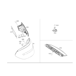 Mercedes-Benz GLE Coupe C292 Rear Additional Brake Lamp A2929061800