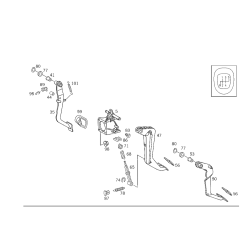 Automatic Transmission Parking Brake Release Cable - Mercedes-Benz W210