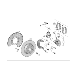 Brake Pad Set Rear Db W166,W292,W176,W117,W176