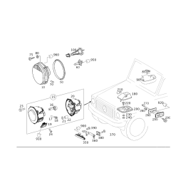 Front Clear Turn Signal Light - Mercedes-Benz G-Class G55 G500 G550 G63 (W463, W461, W460)