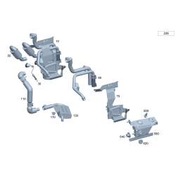 Electric Engine Auxiliary Coolant Water Pump - Mercedes-Benz C180 C200 E300
