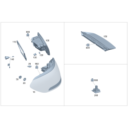 Rear Lamp, Outside Db W253/L