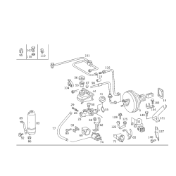 Brake Master Cylinder - Mercedes-Benz (W140 C140) V8 V12 - OE Number 0054308001
