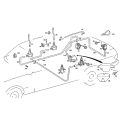 Mercedes-Benz W126 Rear Trunk Lid Vacuum Actuator 280SE 380 500SEL 380SEC SE SEL