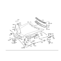 Bonnet Cable Db W220