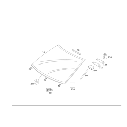 Front Windshield Window - Mercedes-Benz S-Class W221