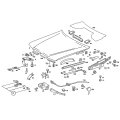 URO Parts Hood Strut - Mercedes-Benz 190D 190E
