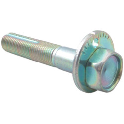 Camber adjusting eccentric bolt