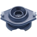 Rear shock absorber mounting