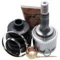 CV Joint - Febest 0410-H66A43 - Front Axle, Wheel Side, with ABS sensor ring