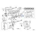 Toyota Crankshaft Bearing Set 11704-21040