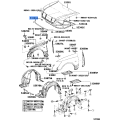 Toyota OEM Hood Bumper Cushion 53388-50030