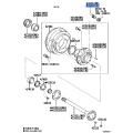 BOLT, DOUBLE WHEEL STOP, LH - Toyota (42632-37020)