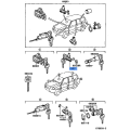 Right Door Lock Kit - Toyota Yaris (1999-2005) - Genuine