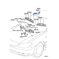 Toyota OEM Genuine COVER, RAIN SENSOR