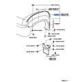 Toyota PAD, FRONT WHEEL OPENING EXTENSION, NO.1 53851-28020
