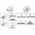 Toyota OEM Genuine Front Fender Emblem 75443-33380