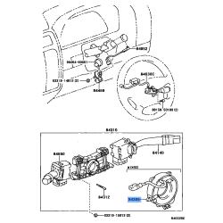 Genuine Toyota Cable Sub-Assy, Spiral 84306-50210 OEM