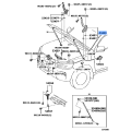 TOYOTA 53420-60140 Genuine Hood Hinge Assembly Left Hand