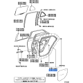 Toyota Rear Door Weatherstrip - Left Hand - Part # 67872-52170