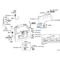 TOYOTA 69415-60010 COVER, BACK DOOR LOCK STRIKER