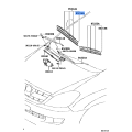 TOYOTA 85214-02070 Rubber, Wiper Blade