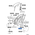 Toyota Land Cruiser Front Door Weatherstrip - Right Hand 67861-60101