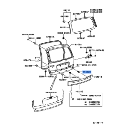 Genuine Toyota Lower Molding Retainer 75392-33020