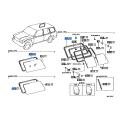 Toyota Land Cruiser Lexus LX450 Quarter Window Weatherstrip Seal Left Hand