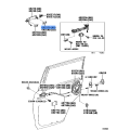 TOYOTA 69242-60060 Genuine Pad Front Door Outside Handle Rear