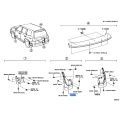 TOYOTA 76626-60240 Genuine Rear Body Mudguard Sub-Assembly Left Hand