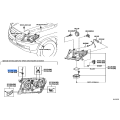 Toyota Headlamp Protector Retainer Upper Right Hand