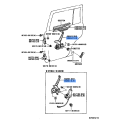 Rear Door Window Regulator Sub-Assembly LH - Toyota/Lexus