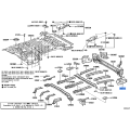 Toyota Genuine 58317-60060 Extension Rr Floor OEM