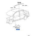 TOYOTA 60118-52040 Genuine Front Pillar Cover Sub-Assembly Upper Left